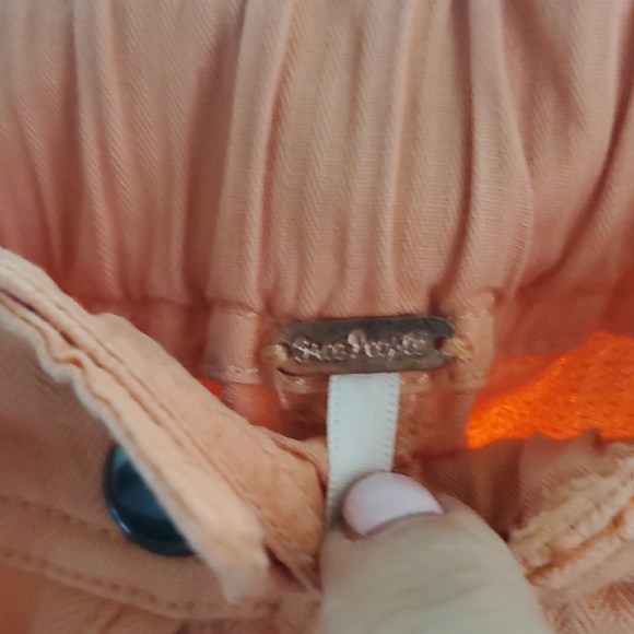 Free People Orange Cropped Pants - Picture 3 of 4